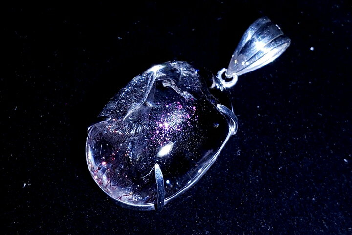 20.75ctピンクファイヤークォーツペンダントトップ ファイナルグレード++ ブラジル産 シルバー925フレ..