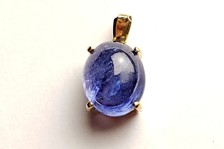 タンザナイトファイナルグレード++ペンダントトップ18金24.03ct