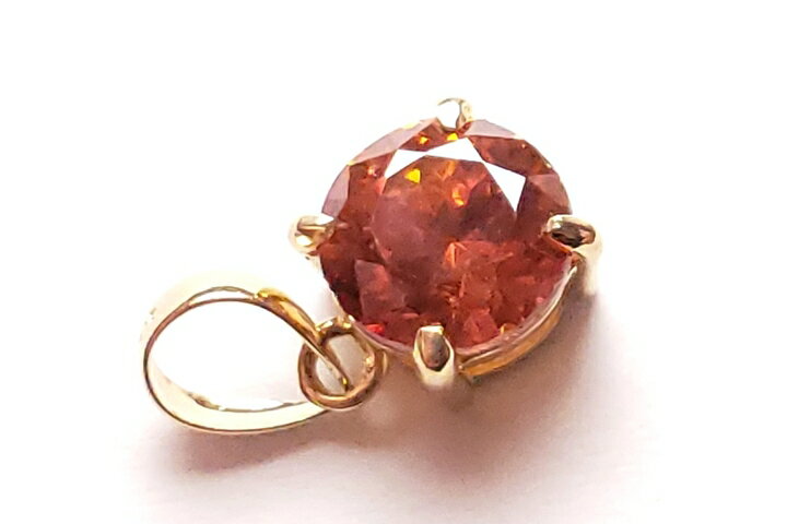 1.19ctスファレライトカットペンダントK18　ファイナルグレード++