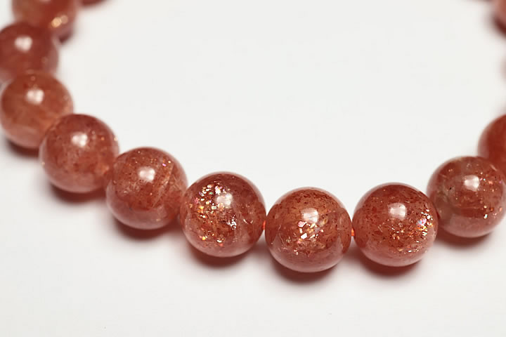 9mm 高品質タンザニアサンストーンブレスレット