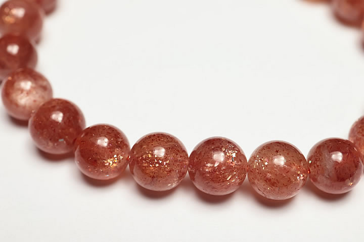 8.5mm 高品質タンザニアサンストーンブレスレット