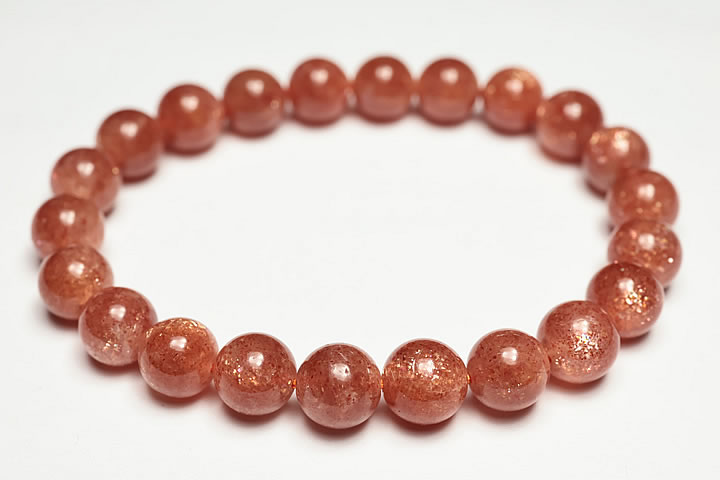 8.5mm 高品質タンザニアサンストーンブレスレット