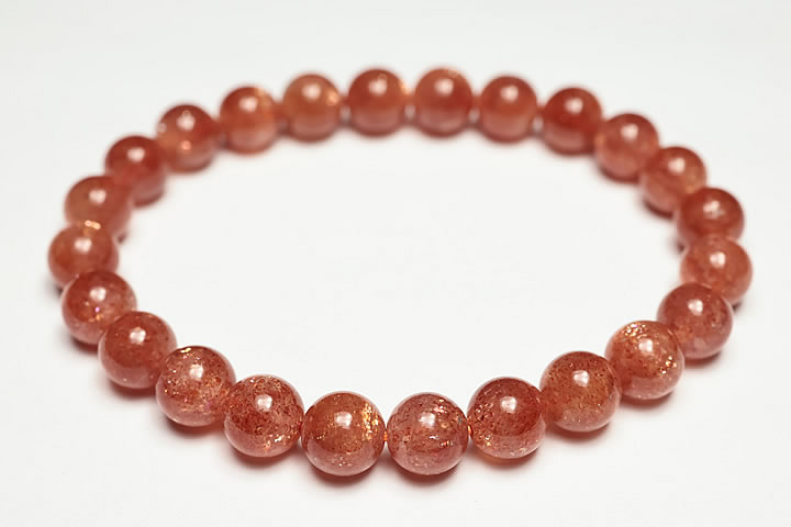 7.5mm 高品質タンザニアサンストーンブレスレット
