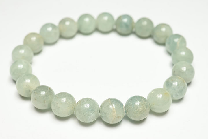 9.5mmアクアマリンブレスレット お買い得品