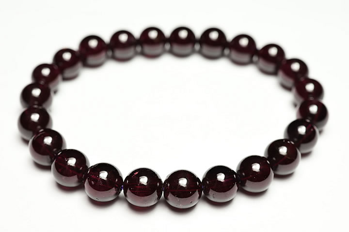 7.5mmロードライトガーネットブレスレット ファイナルグレード ブラジル産