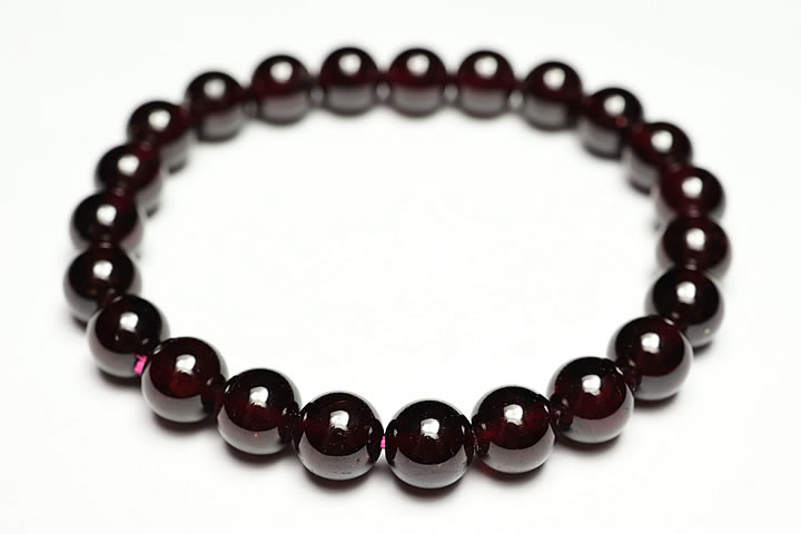 7.5mmロードライトガーネットブレスレット ファイナルグレード ブラジル産