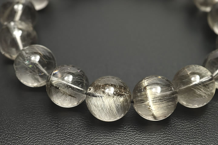 12mmプラチナクォーツAAグレードブレスレット