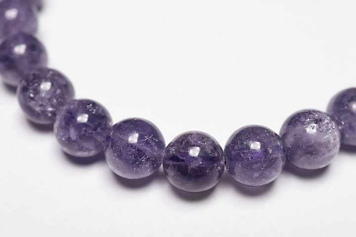 8mmマリアライトブレス4A高品質(バイオレットスキャポライト)