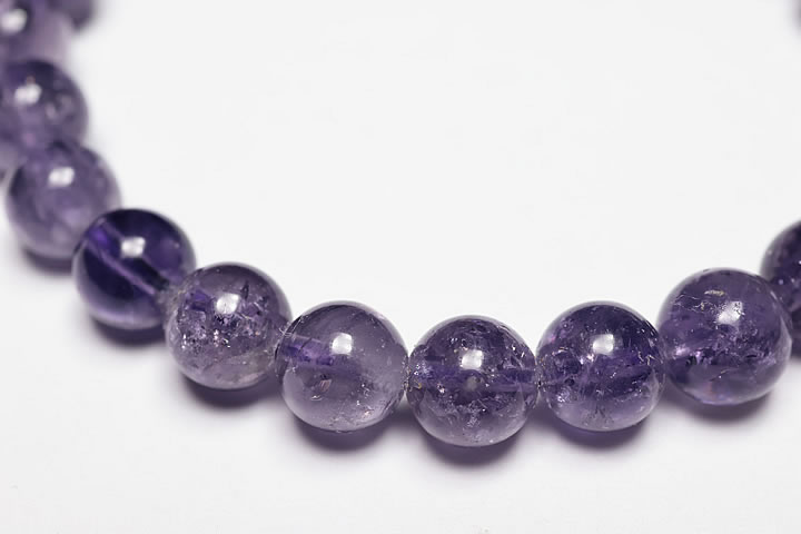 7.5mmマリアライトブレス4A高品質(バイオレットスキャポライト)