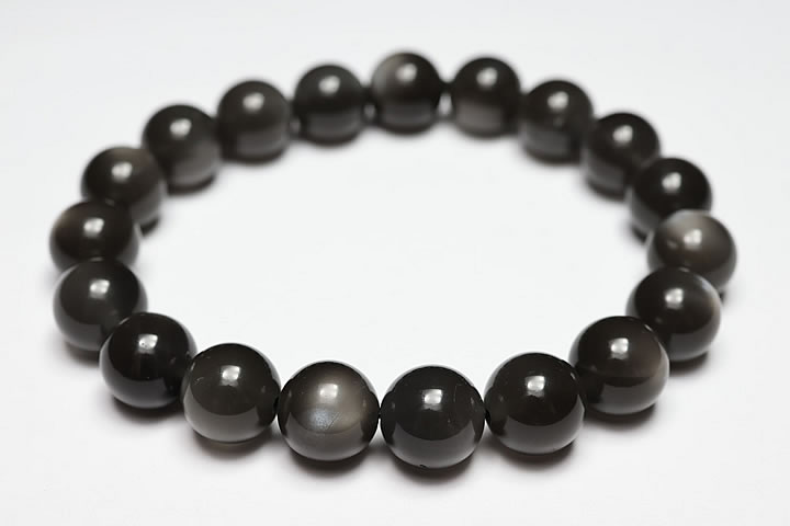 10mmブラックスタームーンストーンブレスレット ファイナルグレード