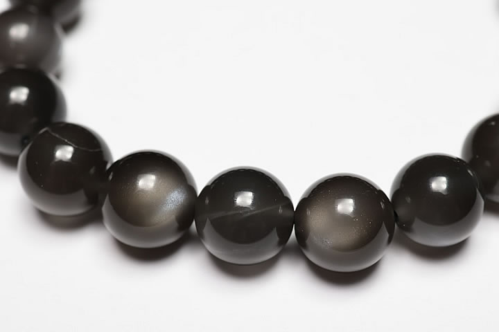 10mmブラックスタームーンストーンブレスレット ファイナルグレード