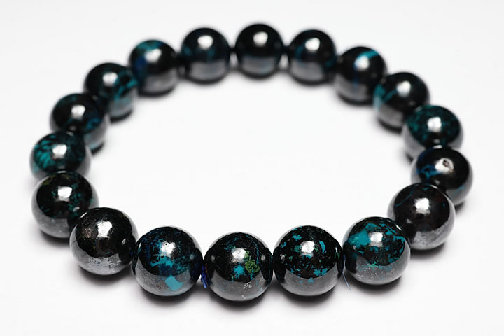 11.5mmアズライト天然ブレスレット アメリカ アリゾナ州産