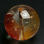 ファイナルグレード！21mm天然オーラクォーツ粒売りビーズ　ブラジル産