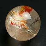 ファイナルグレード！19mm天然オーラクォーツ粒売りビーズ　ブラジル産