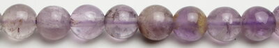 6mmプレミアムグレードエレスチャルスーパーセブン(アフリカ産)アメジストゲーサイト入り粒売りビーズ