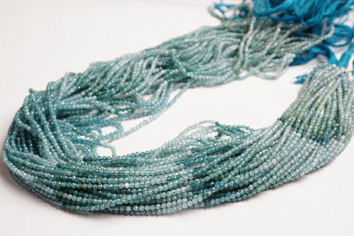 グランディディエライト　カラーグラデーションマシンカット　連売り33センチ(インド加工)