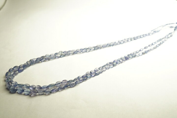 タンザナイト　プレーンオーバル　連売り40センチ(インド加工)