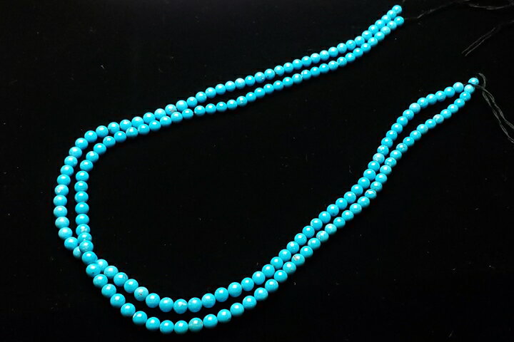 100 本物保証 スリーピングビューティー鉱山産 5mmターコイズ ラウンド 連売り46センチ インド加工 Www Eleventhcolumn Com