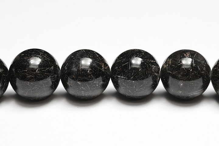 超レア品！12mmリアルブラックルチルファイナルグレード++ 粒売りビーズ