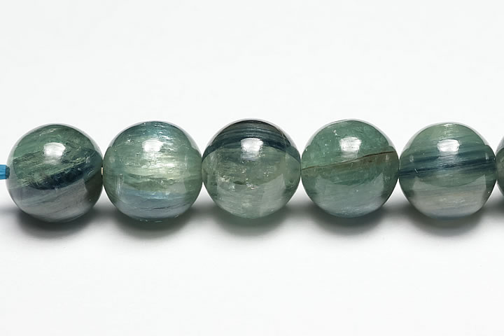 9mmグリーンブルーカイヤナイト ファイナルグレード粒売りビーズ