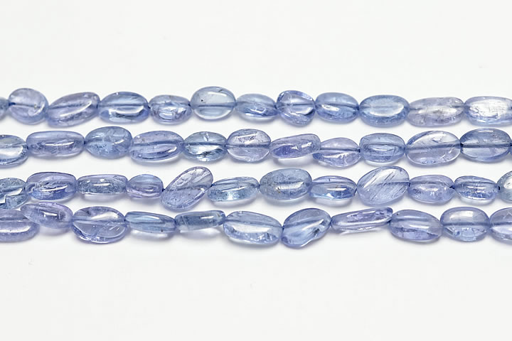 Tanzanite - タンザナイト プレーンオーバル 3×4～4×6mm 連売り40センチ(インド加工)