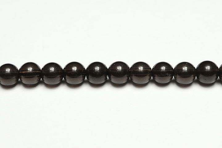 4mmチベットモリオン粒売りビーズ(Morion 天然黒水晶)