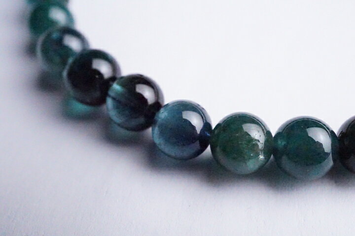 7mmインディゴブルートルマリンブレスレット ファイナルグレード++