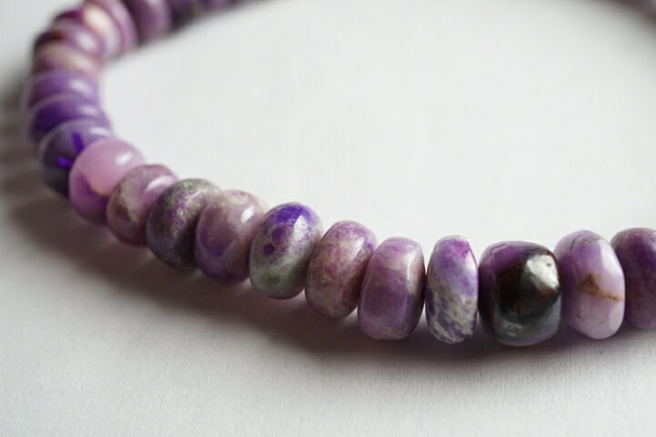 7〜6mmピンクスギライトボタンブレスレット　ファイナルグレード