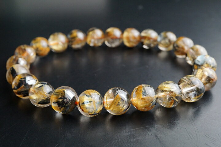 8mmキャッツアイ太陽ルチルブレスレット　ファイナルグレード