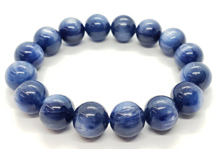 12mmカイヤナイトブレスレット ファイナルグレード+++ ブラジル産