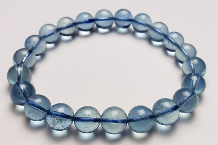 8.5mmサンタマリアアクアマリンブレスレット ディープカラー ファイナルグレード++