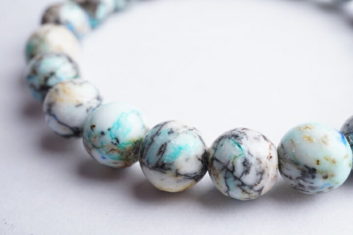 8mmアズライトインバライトブレスレット　ファイナルグレード