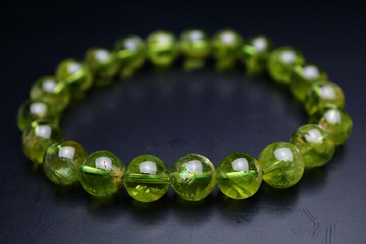 8.5mm最高級品ペリドットブレスレット