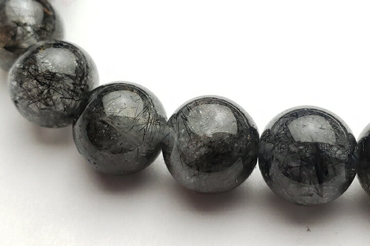 8.5mmリアルブラックブルールチルブレスレット ファイナルグレード