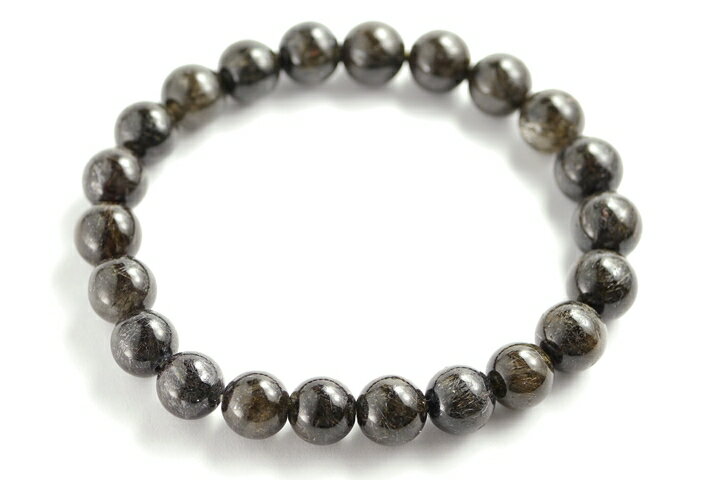 8~9mmリアルブラックルチルブレスレット ファイナルグレード+