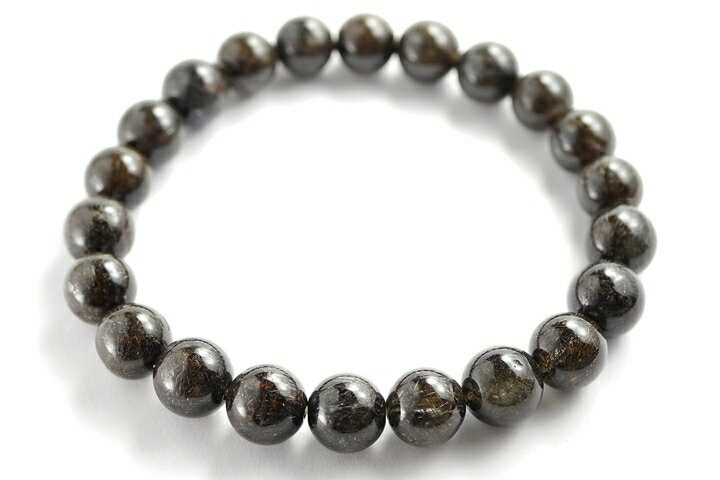 8~9mmリアルブラックルチルブレスレット ファイナルグレード+