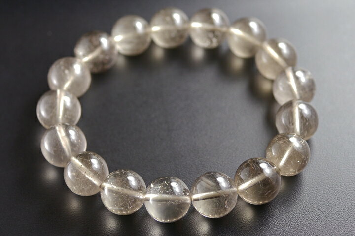 超レア品！12.5mm乙女水晶ブレスレットルチル入り