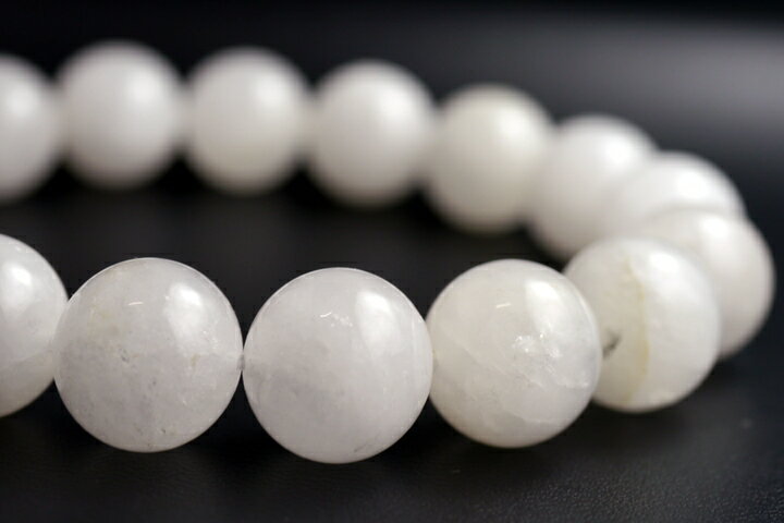 12mm山梨県産　甲州乙女水晶ブレスレット　産地保証カード付き