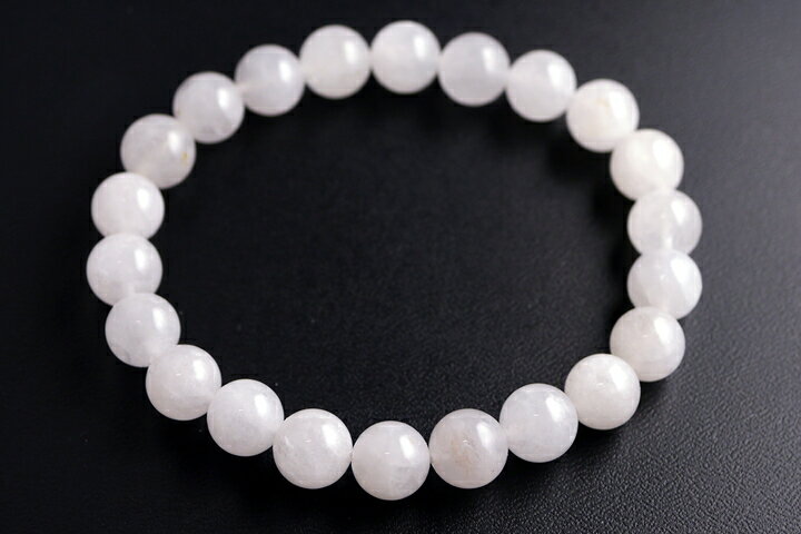 8mm山梨県産　甲州乙女水晶ブレスレット　産地保証カード付き