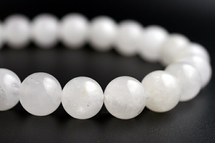 8mm山梨県産　甲州乙女水晶ブレスレット　産地保証カード付き