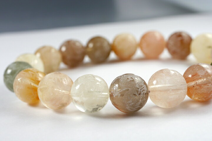 12mmミックスルチル（福禄寿）龍ブレス