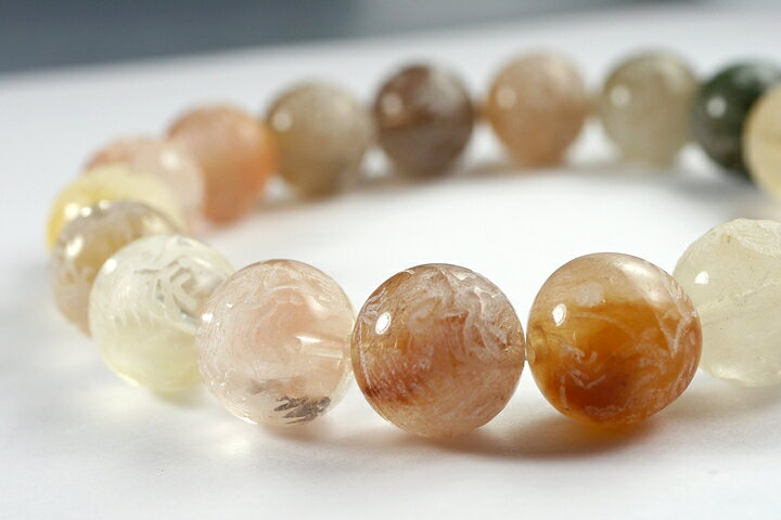 12mmミックスルチル（福禄寿）龍ブレス