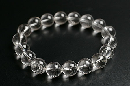 10mmアーカンソー州産水晶ブレスレット18玉