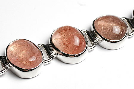 ストロベリークォーツバングルブレスレット(ロシア産)最高級品