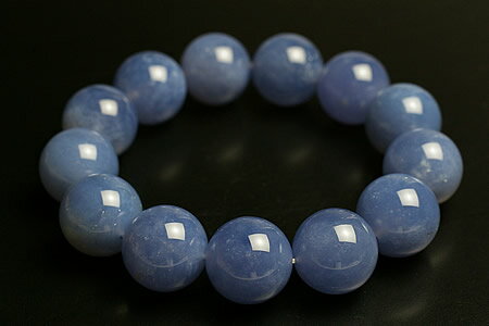 大玉！16mm5Aブルーカルセドニーブレス最高級
