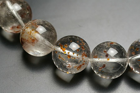 13mm最高級品5Aガーネットインクォーツブレスレット