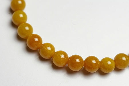 5mm天然イエローヒスイブレスレットファイナルグレード