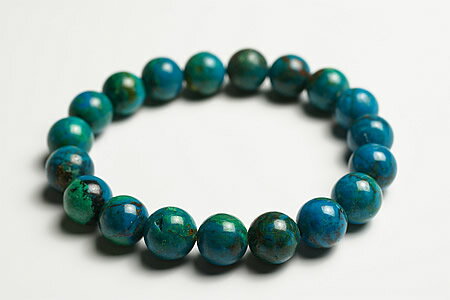 10mmペルー産ブルークリソコーラブレスレット　ファイナルグレード
