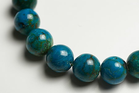 10mmペルー産ブルークリソコーラブレスレット　ファイナルグレード