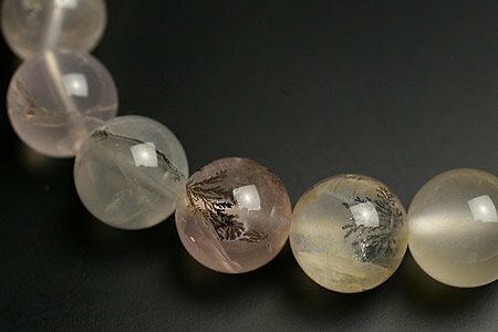 11.5mmデンドライトインクォーツブレスプレミアム ブラジル産